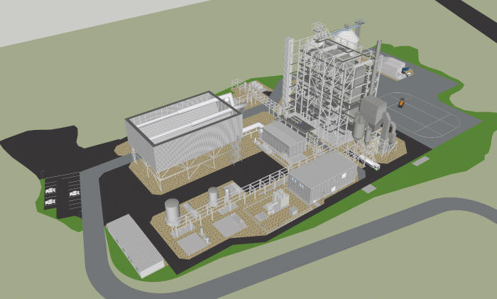 3D Model of Biomass-fired Power Plant