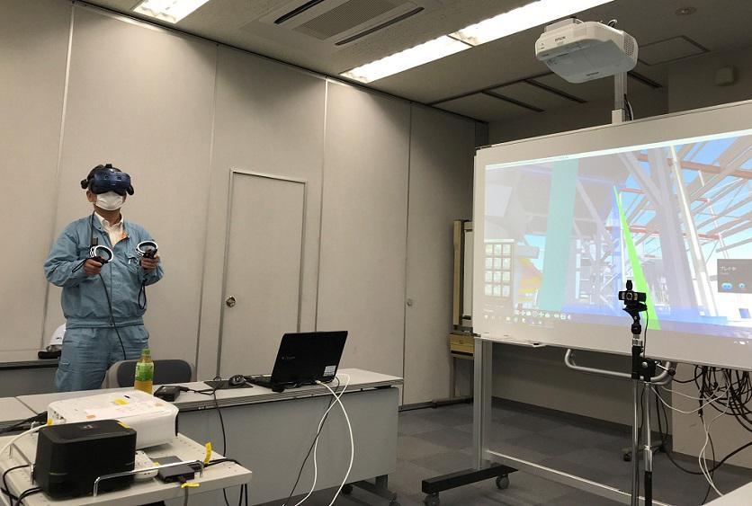 VRによる工場内作業空間の確認